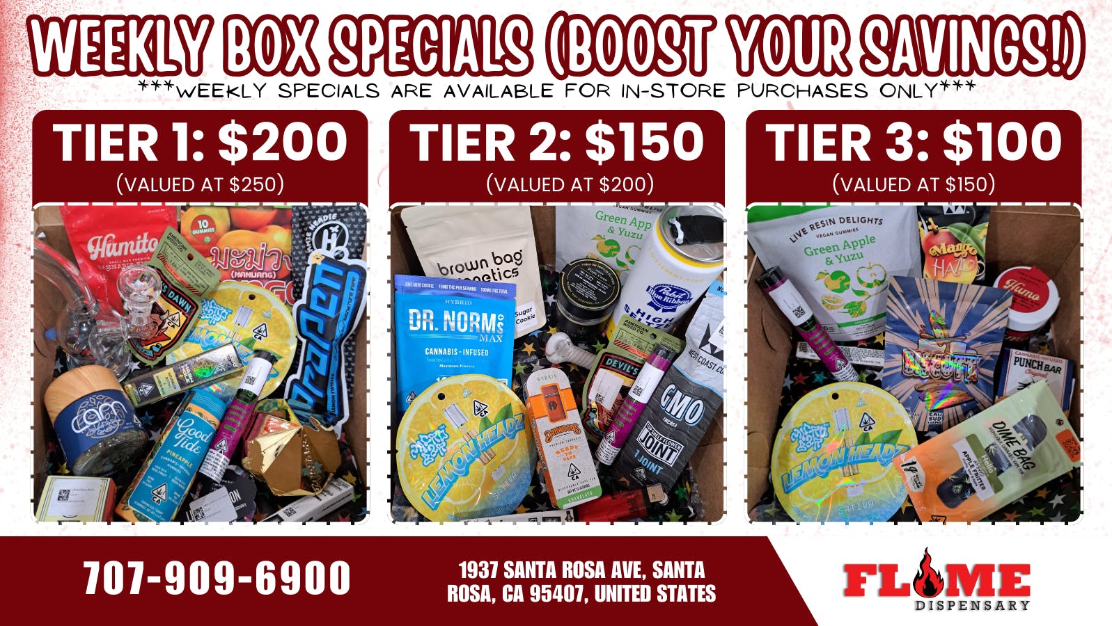 Flame Dispensary Flame Dispensary BOX DEALS