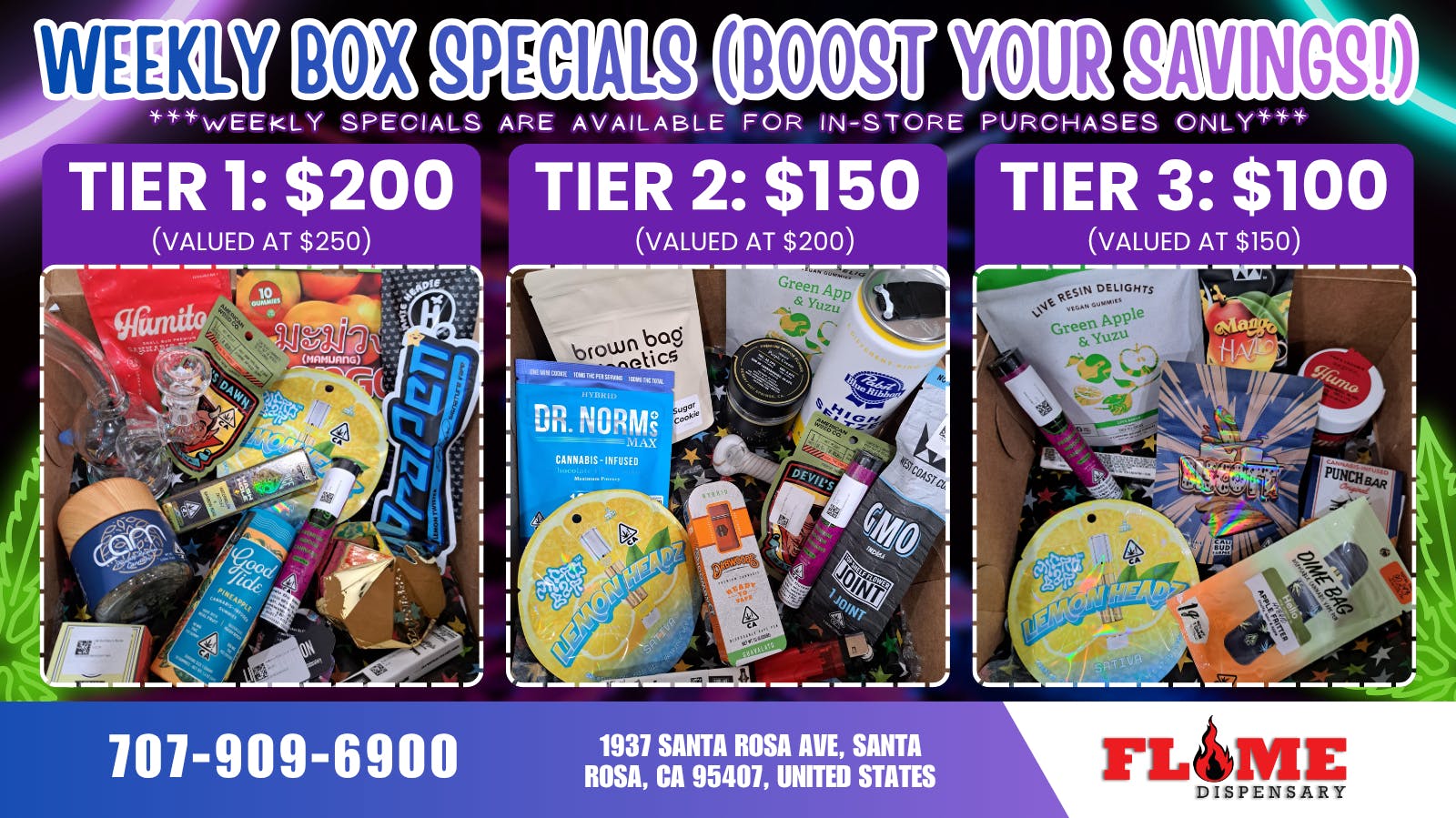 Flame Dispensary Flame Dispensary BOX DEALS