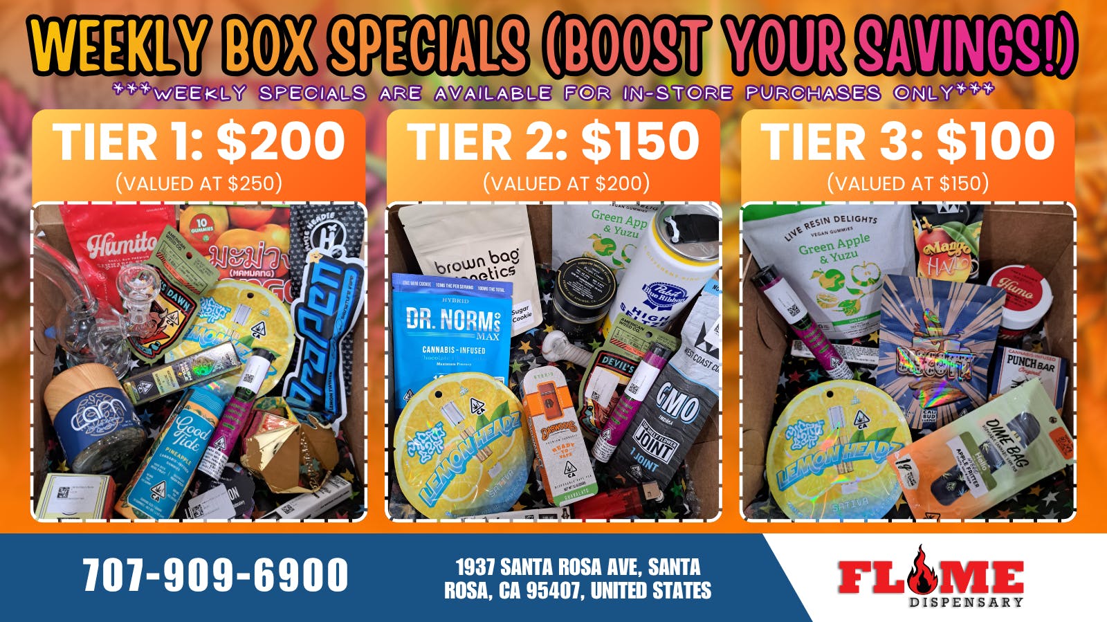 Flame Dispensary Flame Dispensary BOX DEALS