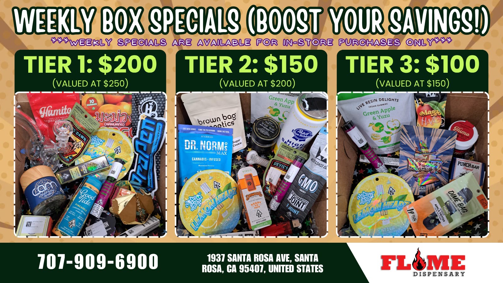 Flame Dispensary Flame Dispensary BOX DEALS