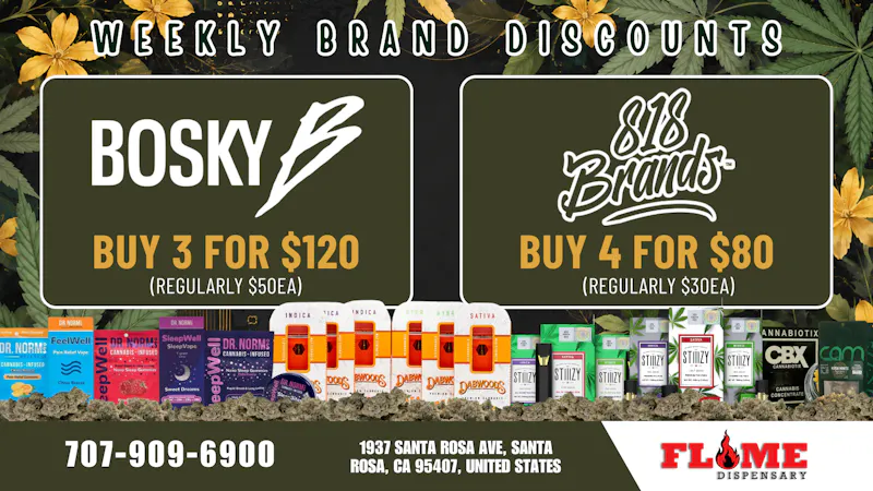 Flame Dispensary 30% OFF YOUR FAVORITE BRANDS