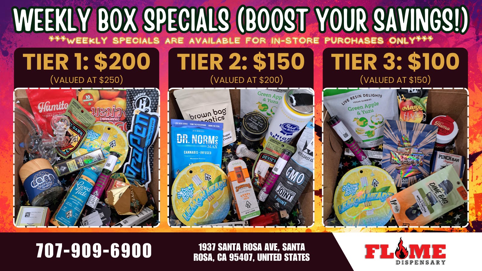 Flame Dispensary Flame Dispensary BOX DEALS