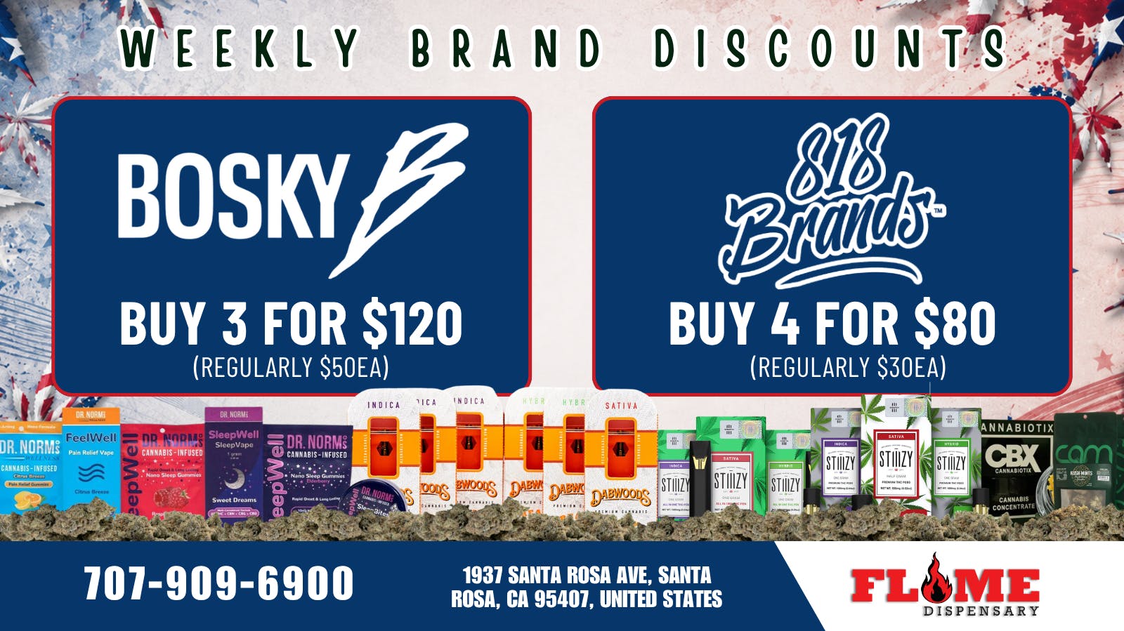 Flame Dispensary 30% OFF YOUR FAVORITE BRANDS