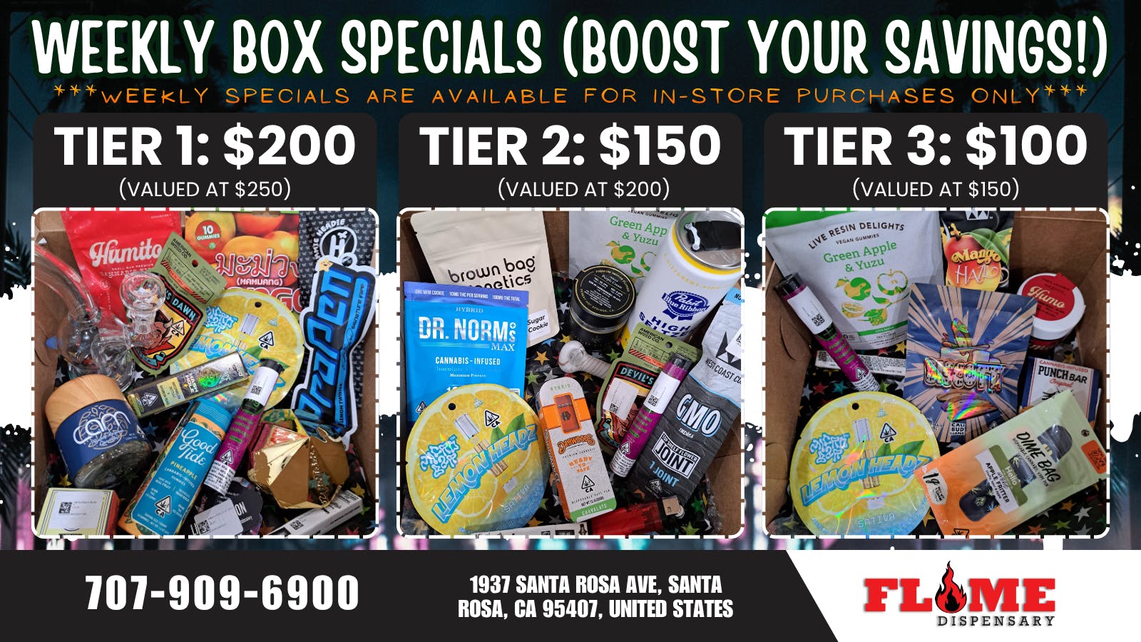 Flame Dispensary Flame Dispensary BOX DEALS