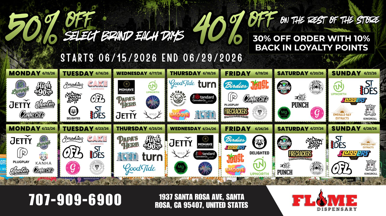 Flame Delivery Weekly Bogos & Deals