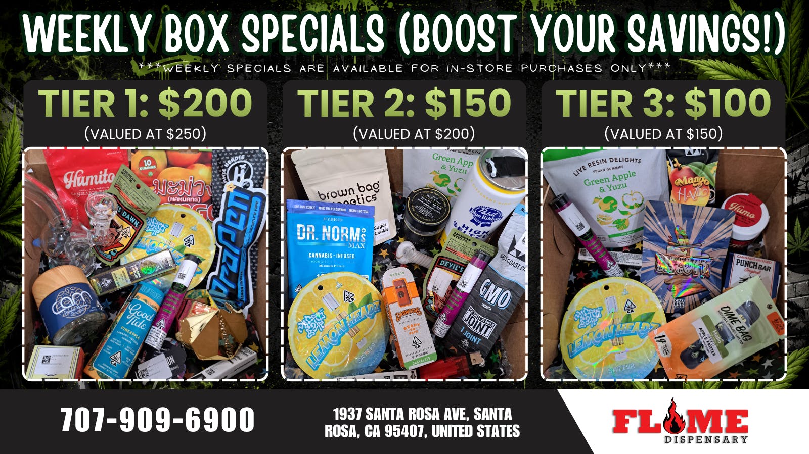Flame Dispensary Flame Dispensary BOX DEALS