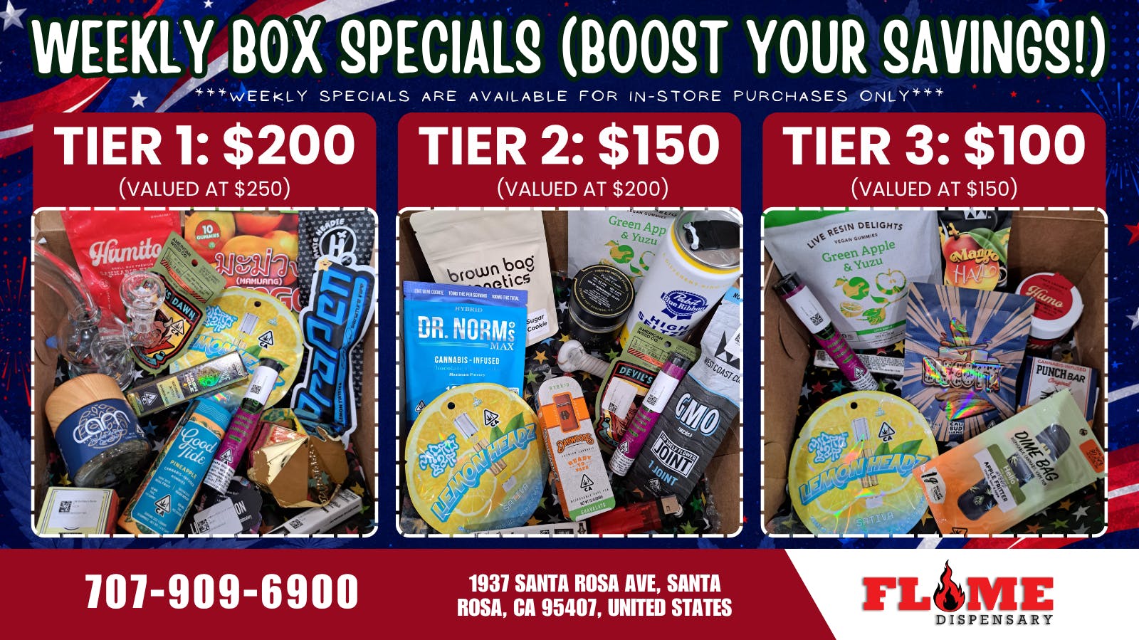 Flame Dispensary Flame Dispensary BOX DEALS
