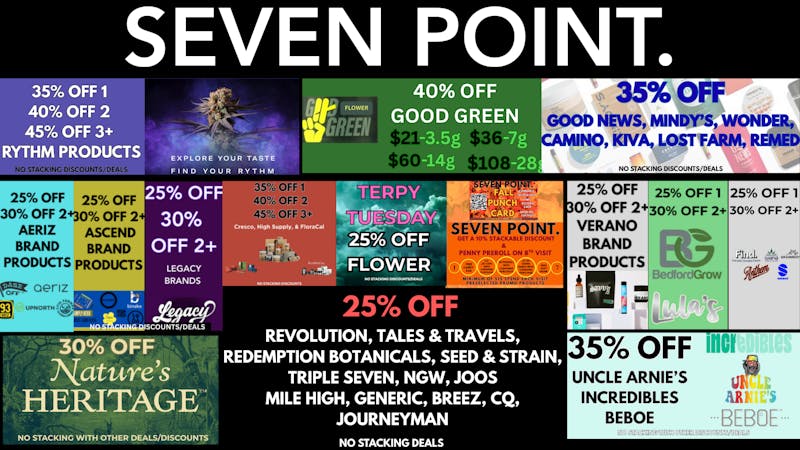 Seven Point Dispensary – Danville 45% OFF ANY 3+ RYTHM PRODUCTS