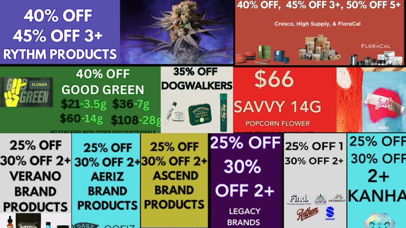 Seven Point Dispensary – Danville 40% OFF RYTHM, HIGH SUPPLY, CRESCO, SAVVY 14G