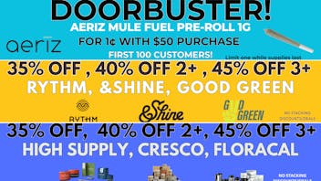 Seven Point Dispensary – Danville 40% OFF 2+ RYTHM, CRESCO, HIGH SUPPLY, &SHINE, GG