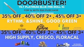 Seven Point Dispensary – Danville 40% OFF 2+ RYTHM, CRESCO, HIGH SUPPLY, &SHINE, GG