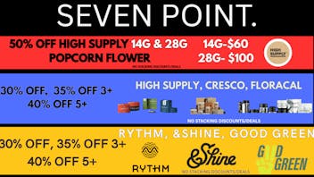 Seven Point Dispensary – Danville 30% OFF, 35% OFF 3+, 40% OFF 5+ FEATURED BRANDS