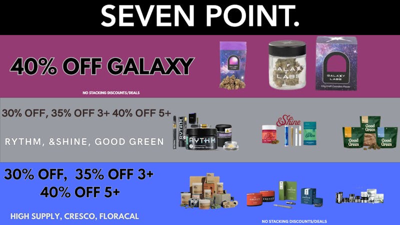 Seven Point Dispensary – Danville 40% OFF GALAXY LABS