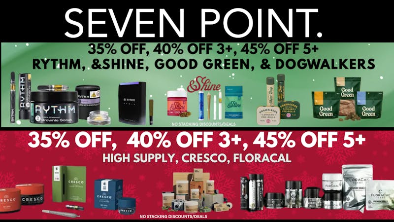 Seven Point Dispensary – Danville 35% OFF CRESCO & GTI BRANDS