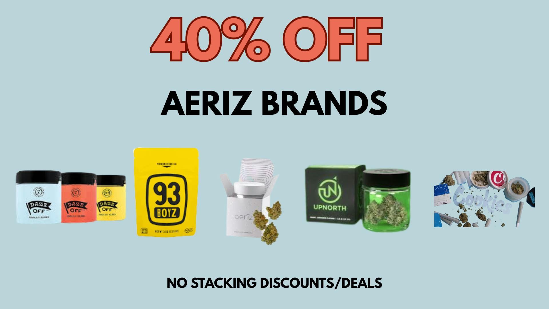 Seven Point Dispensary – Danville 40% OFF DAZE OFF, 93 BOYZ, AERIZ, COOKIE & UPNORTH