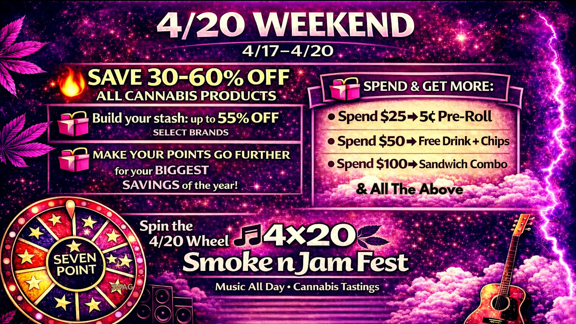 Seven Point Dispensary – Danville 40% OFF YOUR FAVORITE BRANDS