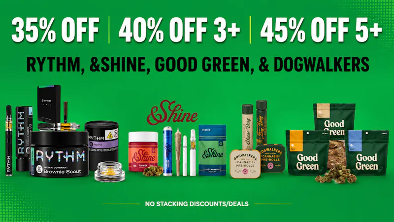Seven Point Dispensary – Danville 30% OFF RYTHM, &SHINE, GOOD GREEN, DOGWALKERS