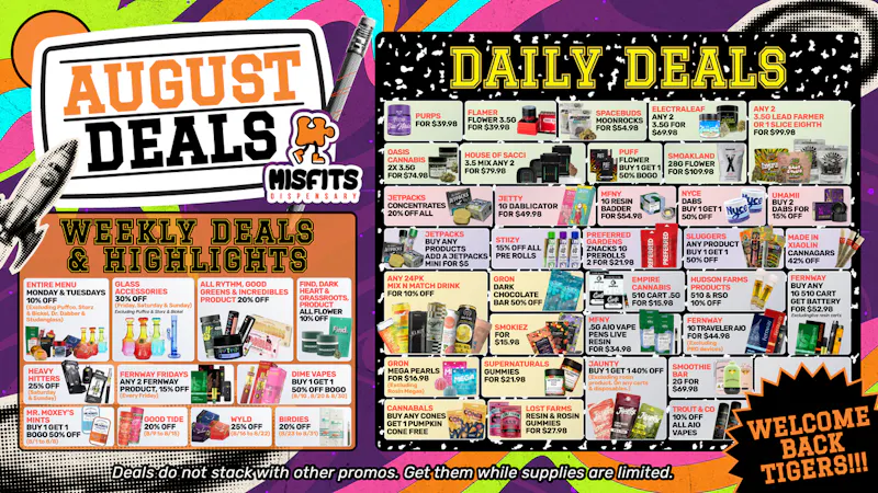 Misfits Delivery AUGUST SUMMER SAVINGS !