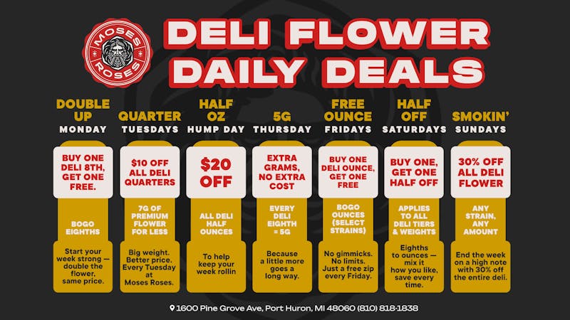 Moses Roses Port Huron 🔥 Moses Roses Deli Flower Deals ALL Week Long! 🔥
