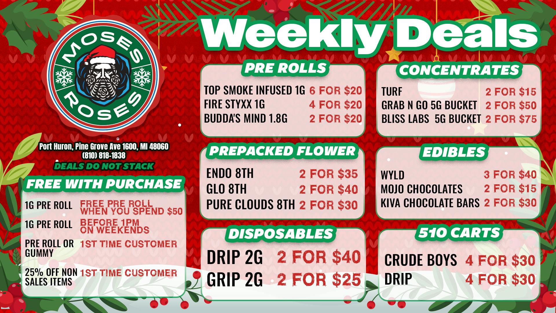 Moses Roses Port Huron Weekly Deals Loaded With Holiday Savings