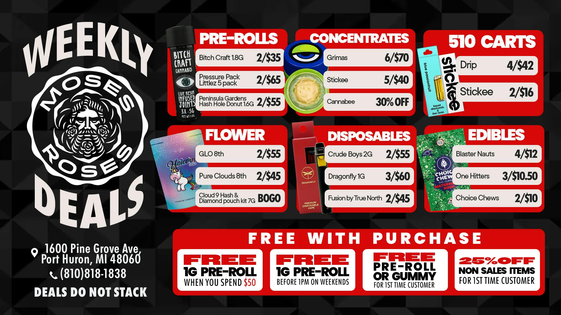 Moses Roses Port Huron Moses Roses Port Huron Weekly Deals You'll Love🌹