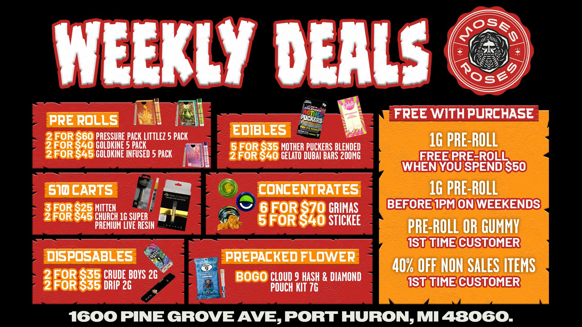 Moses Roses Port Huron Moses Roses Weekly Deals You Can’t Miss Now