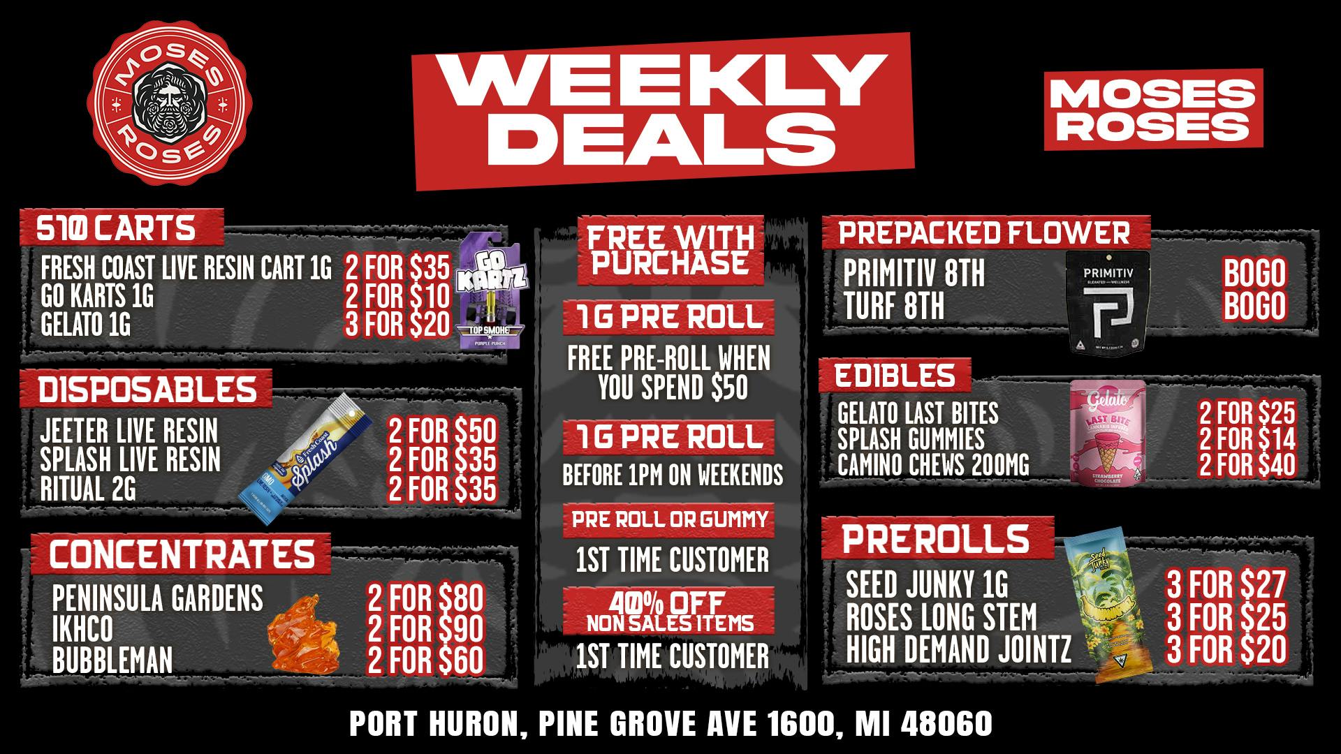 Moses Roses Port Huron Port Huron Weekly Deals You’ll Love Big!