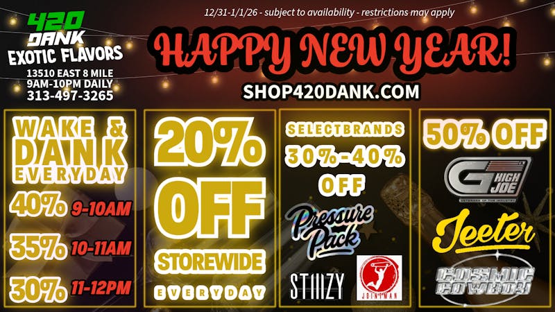 420 Dank 🥳 20-50% OFF STOREWIDE DEALS