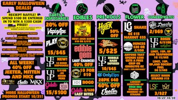 Uniq Cannabis Dispensary Monroe Pre-HalloWEED Deals Start today!