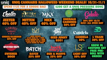 Uniq Cannabis Dispensary Monroe Happy HalloWEED!
