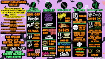 Uniq Cannabis Dispensary Monroe Pre-HalloWEED Deals Start today!