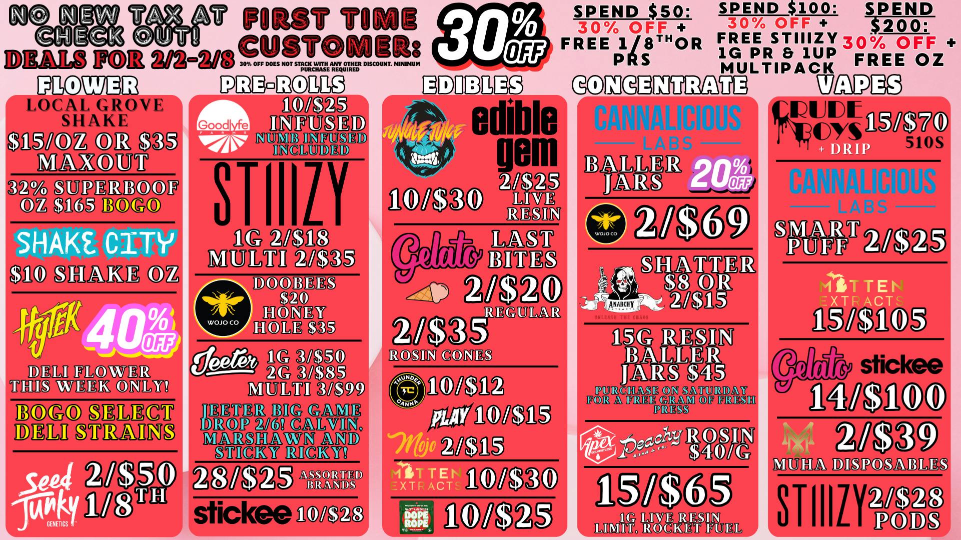 Uniq Cannabis Dispensary Monroe New Deals For February!