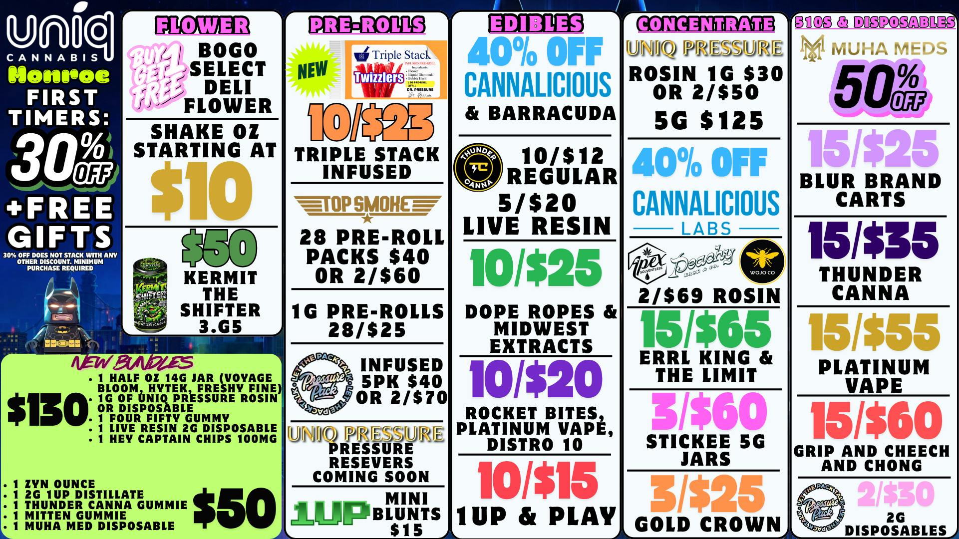 Uniq Cannabis Dispensary Monroe Shop New Brands at Monroe!