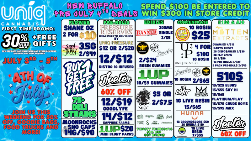 Uniq Cannabis Start this week of with a BANG AT UNIQ!