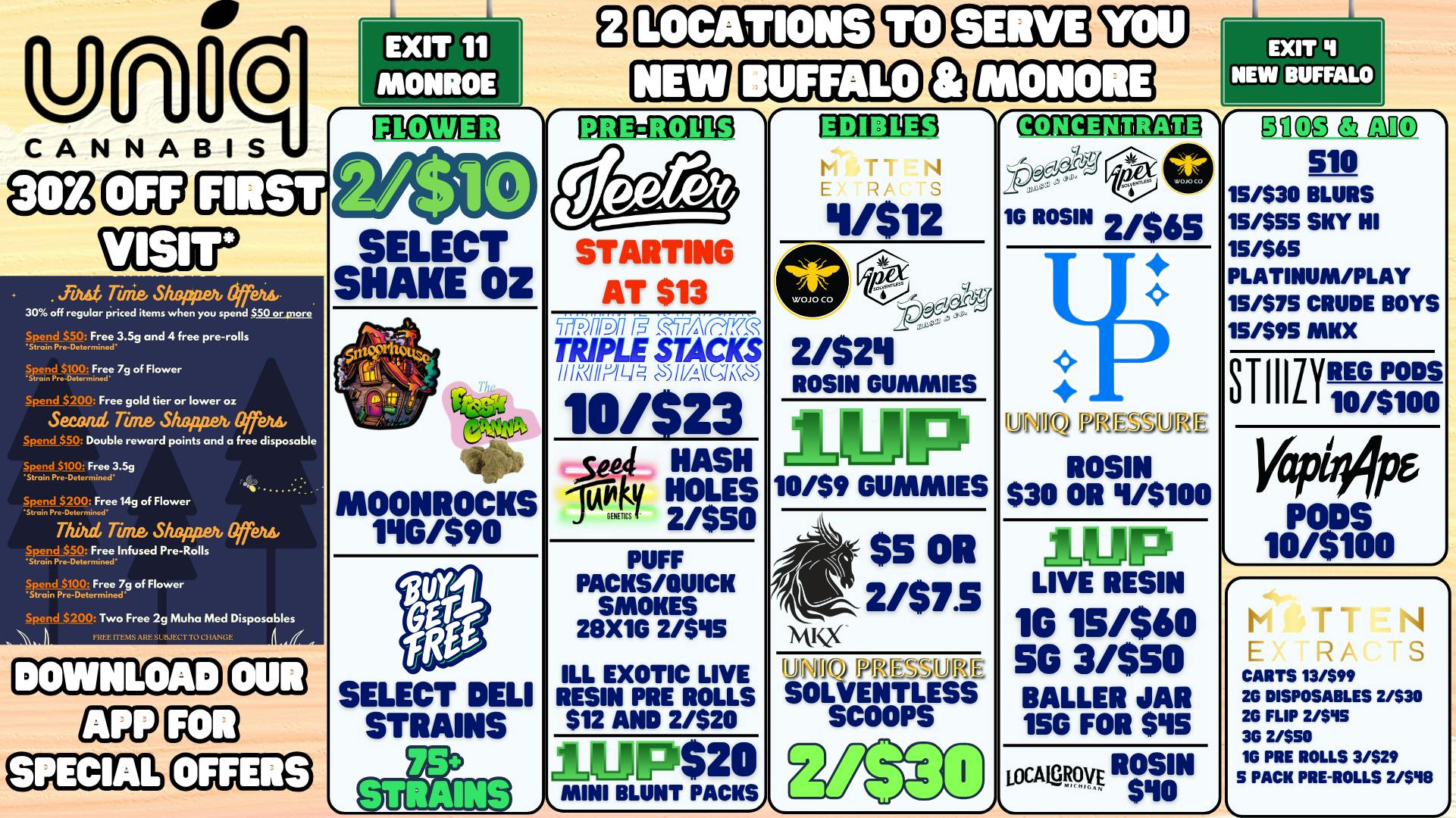 Uniq Cannabis Dispensary Monroe Shop Different, Shop Uniq!