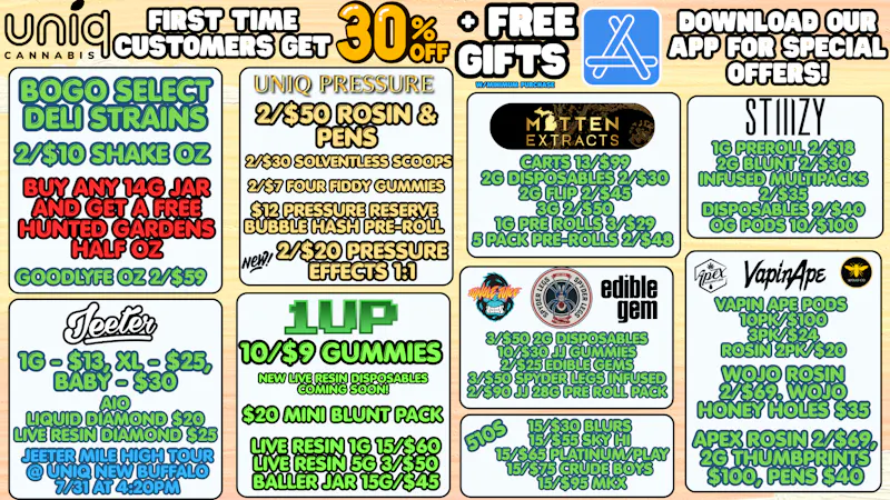 Uniq Cannabis Dispensary Monroe New Bundle Deals at Uniq!