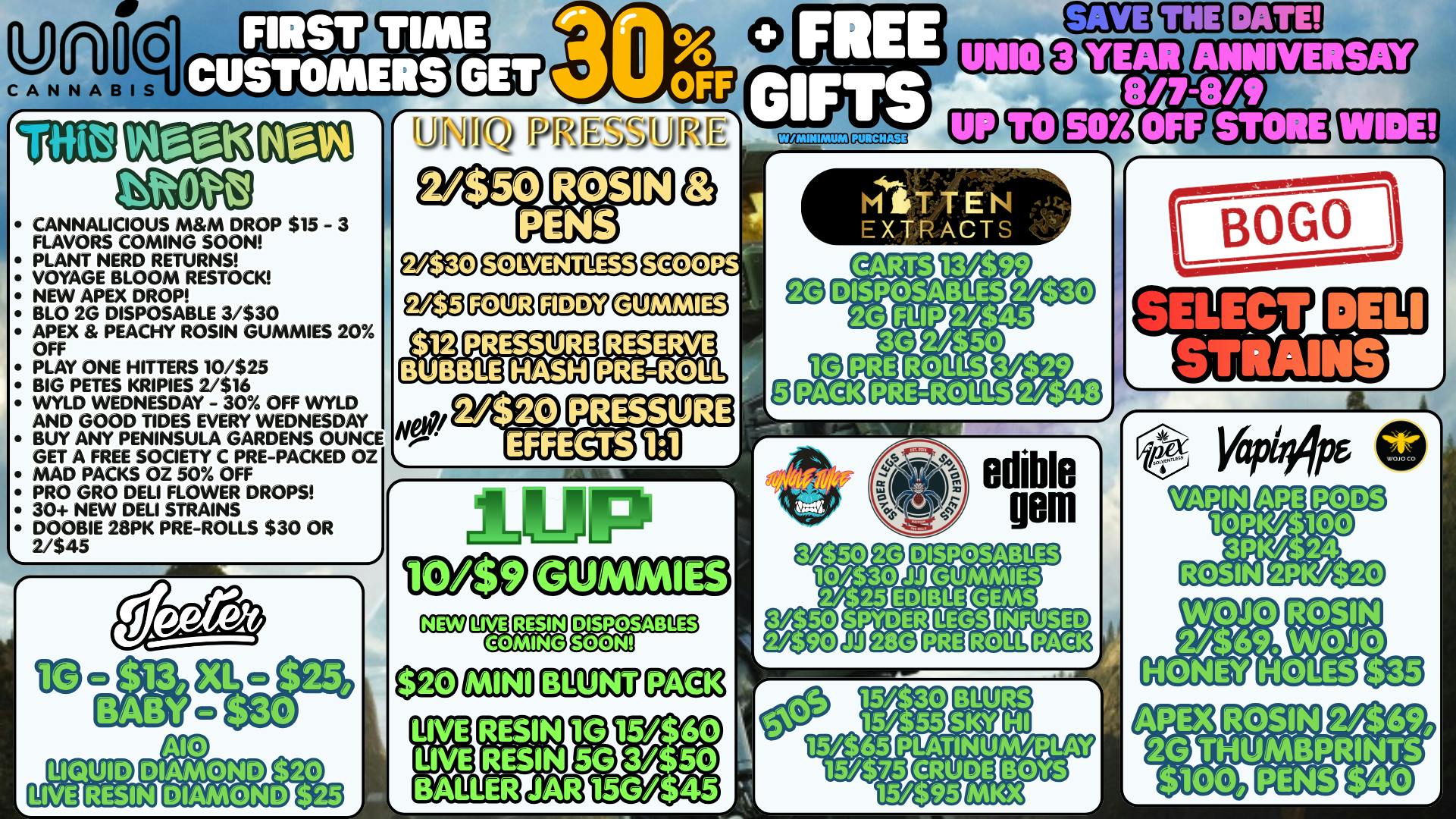 Uniq Cannabis Dispensary Monroe End Of Month Savings At Uniq!