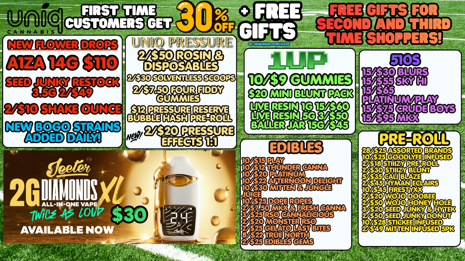 Uniq Cannabis Dispensary Monroe New Bundle Deals at Uniq!