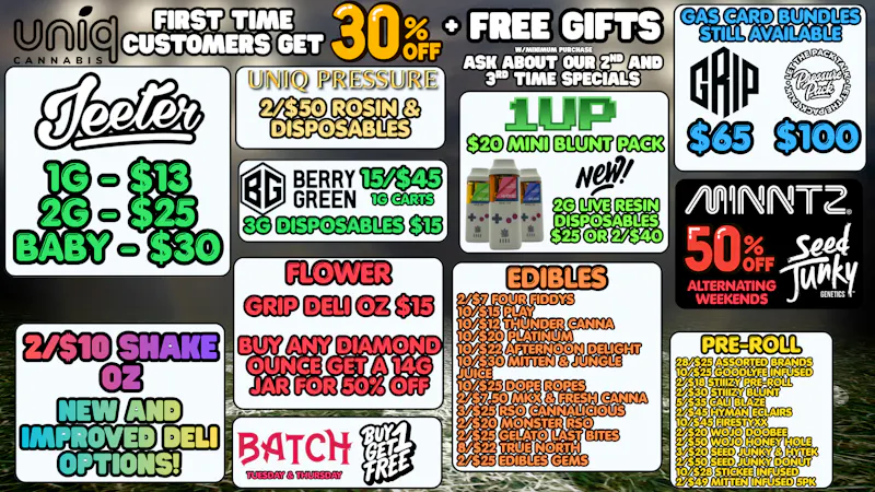 Uniq Cannabis Dispensary Monroe Back to School with Uniq!