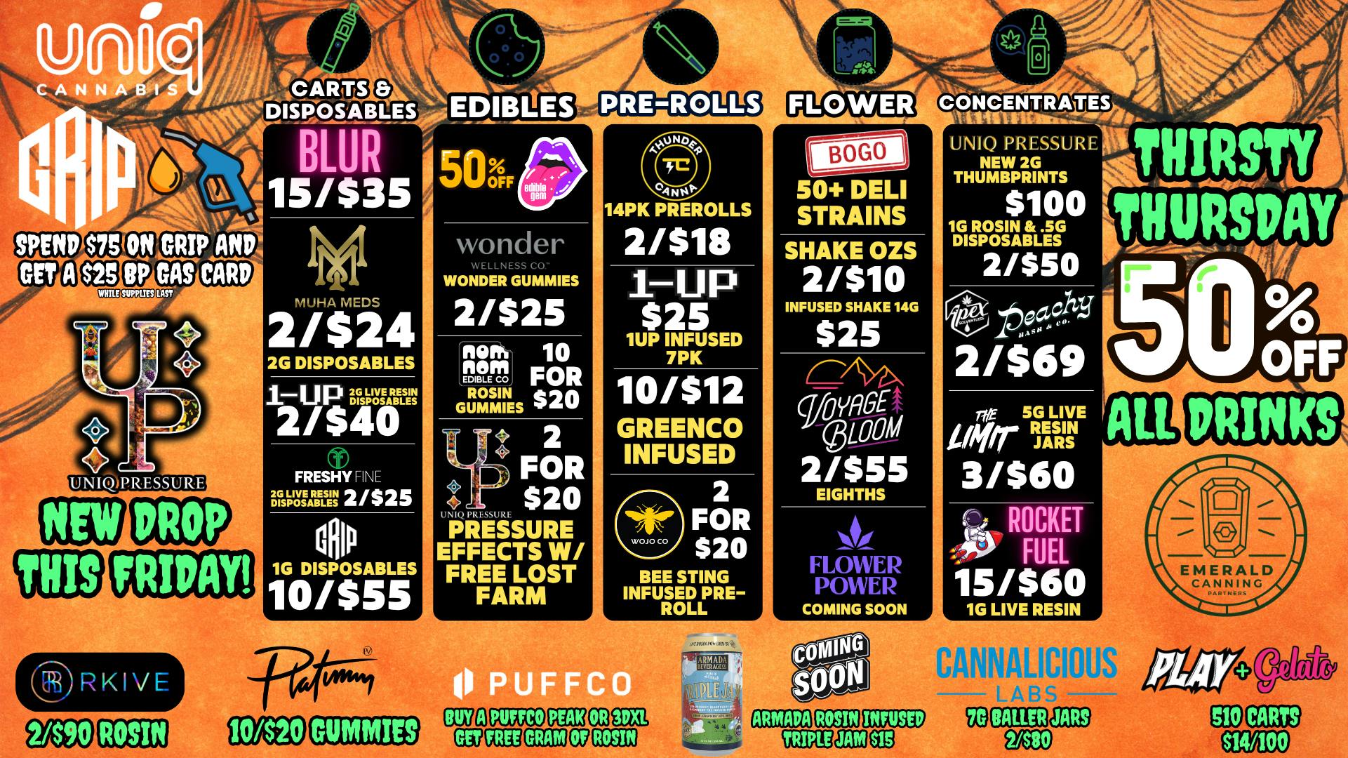 Uniq Cannabis Dispensary Monroe Spooky Season Brings New Deals!