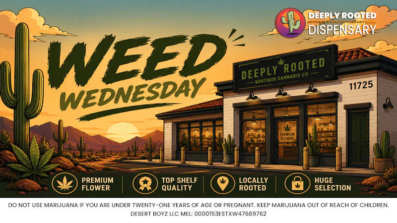 Deeply Rooted Boutique Cannabis Company WEED WEDNESDAY | 07.22.2026 @ Deeply Rooted
