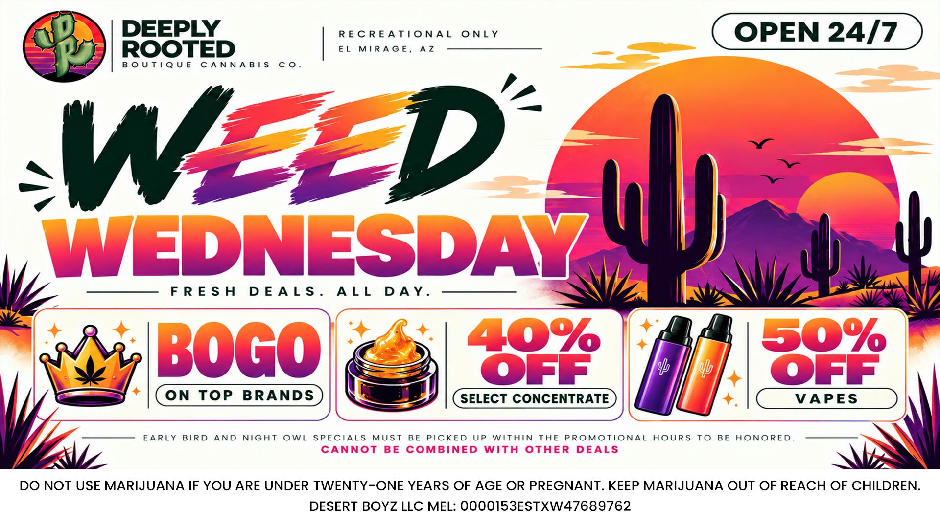 Deeply Rooted Boutique Cannabis Company WEED WEDNESDAY | 10.14.2026 @ Deeply Rooted