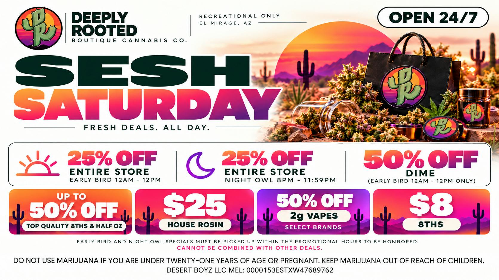 Deeply Rooted Boutique Cannabis Company SESH SATURDAY | 10.17.2026 @ Deeply Rooted