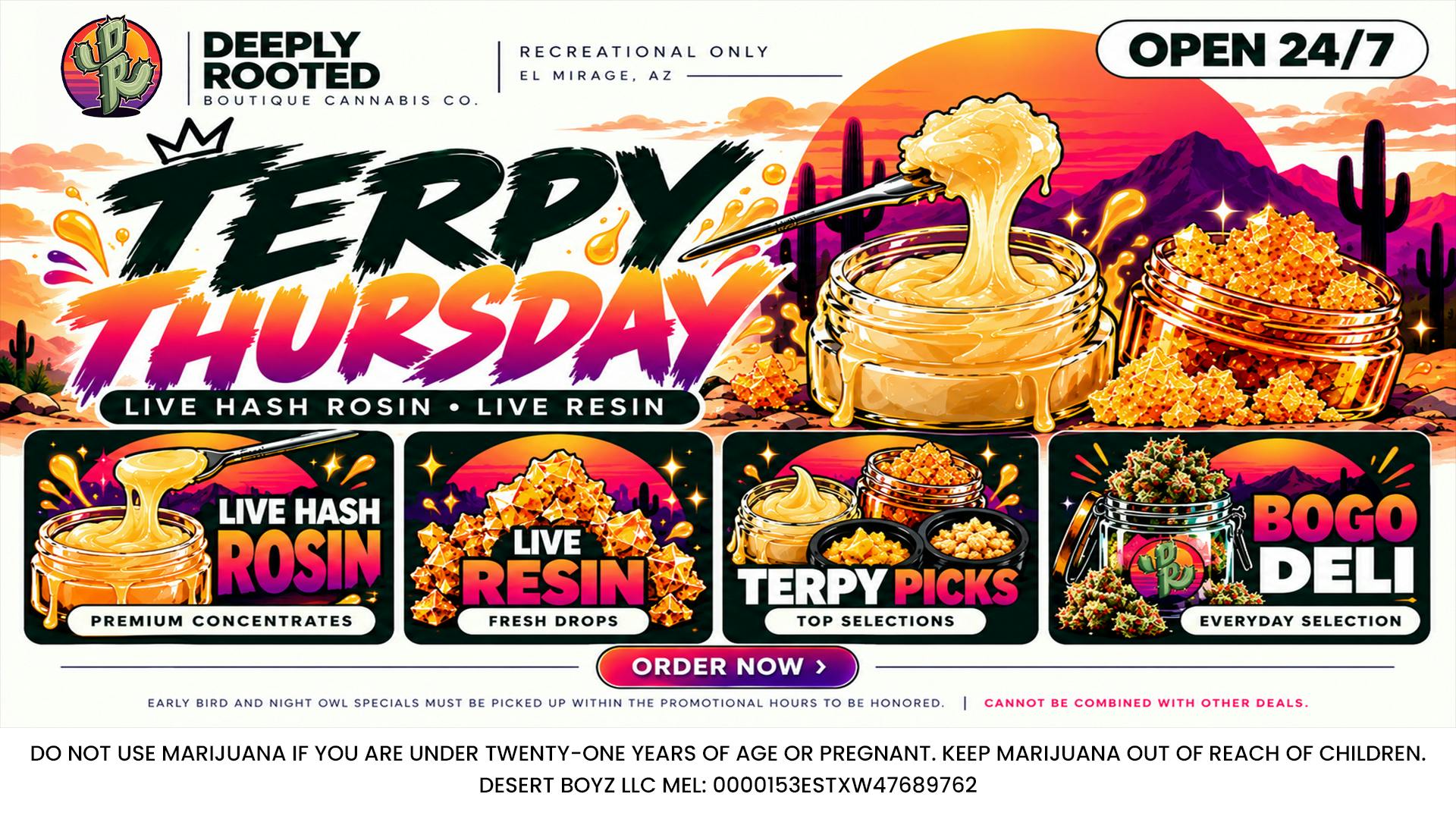 Deeply Rooted Boutique Cannabis Company TERPY THURSDAY | 10.22.2026 @ Deeply Rooted