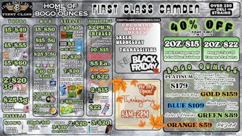 First Class Camden (formerly Dispo) EARLY BLACK FRIDAY DEALS!💨✶2OZ/$15💨✶BOGO OZ'S✶💨
