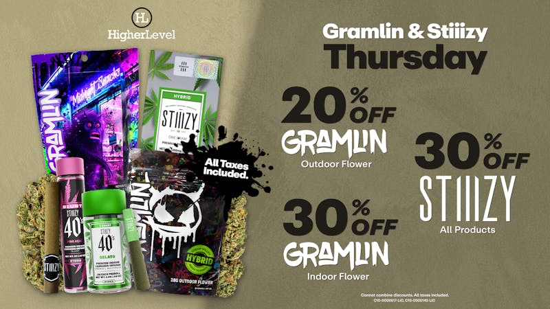 Higher Level - Hollister Gramlin & Stiiizy Up To 30% Off