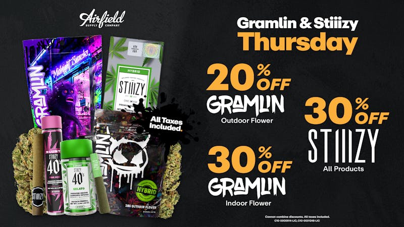 Airfield Supply Company Gramlin & Stiiizy Up To 30% Off