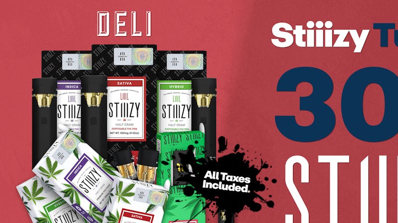 Deli by Caliva - Hanford Stiiizy 30% Off Pods and AIO Vapes