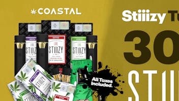 Coastal Dispensary - Vallejo Stiiizy 30% Off Pods and AIO Vapes