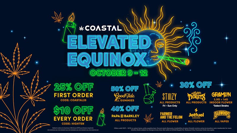 Coastal Dispensary SB 25% Off 1st | $10 Off All Orders